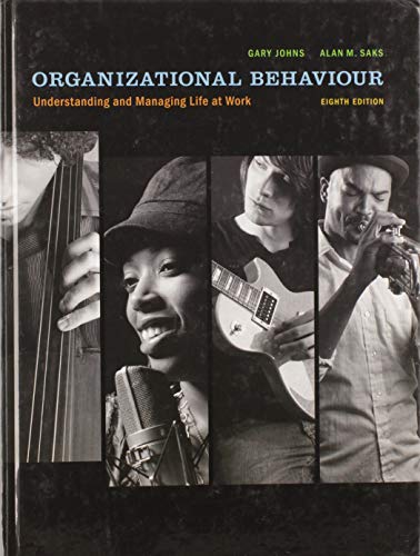 9780135059142: Title: Organizational Behaviour Understanding and Managi