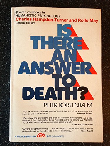 Imagen de archivo de Is There an Answer to Death? (Spectrum Books) a la venta por Green Street Books