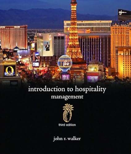 Stock image for Introduction to Hospitality Management (3rd Edition) Walker, John R. for sale by Aragon Books Canada