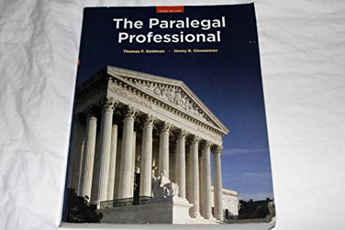 Imagen de archivo de The Paralegal Professional a la venta por SecondSale