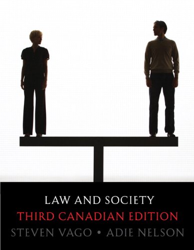 Stock image for Law and Society, Third Canadian Edition (3rd Edition) for sale by Books Unplugged