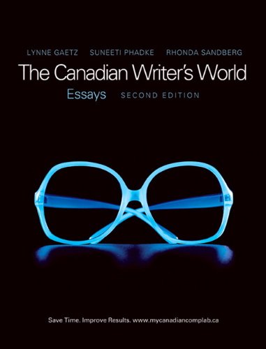 Stock image for The Canadian Writer's World: Essays for sale by Irish Booksellers