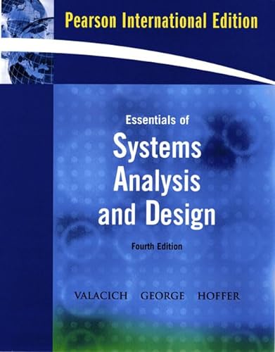 9780135069844: Essentials of System Analysis and Design: International Edition