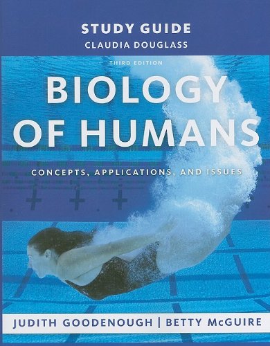 Imagen de archivo de Study Guide for Biology of Humans: Concepts, Applications, and Issues a la venta por HPB-Red