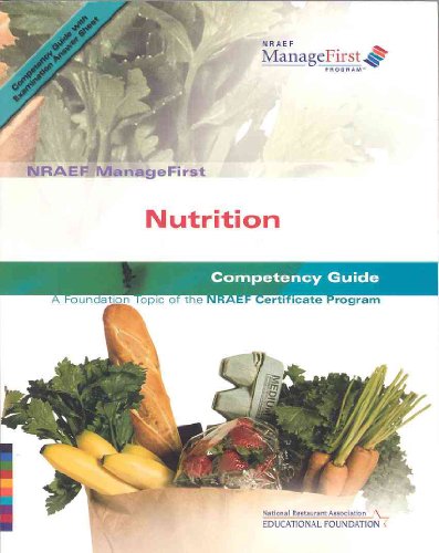 Nutrition: Nraef Manage First: Competency Guide (9780135072127) by National Restaurant Association Educational Foundation