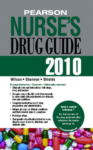 Beispielbild fr Pearson Nurse's Drug Guide 2010 zum Verkauf von Reliant Bookstore