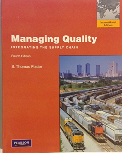 Imagen de archivo de Managing Quality : International Version a la venta por Better World Books