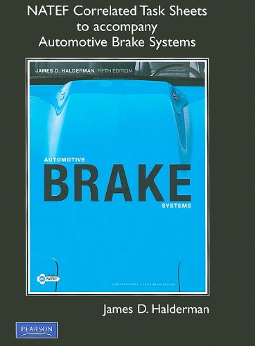 Imagen de archivo de Automotive Brake Systems NATEF Correlated Task Sheets a la venta por HPB-Red