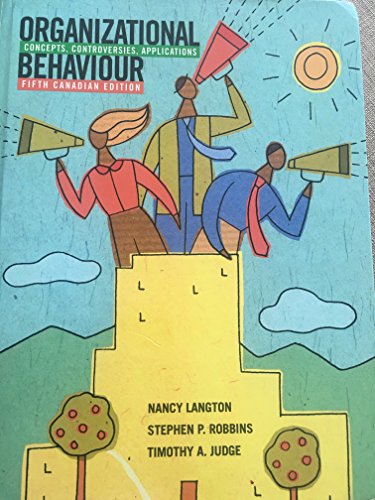 Beispielbild fr Organizational Behaviour (Canadian Ed) zum Verkauf von ThriftBooks-Atlanta