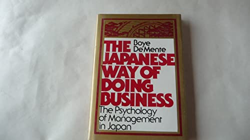 Stock image for The Japanese Way of Doing Business for sale by Sunny Day Books