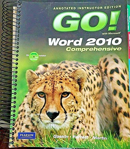Stock image for GO! with Microsoft Word 2010, Comprehensive for sale by Better World Books: West