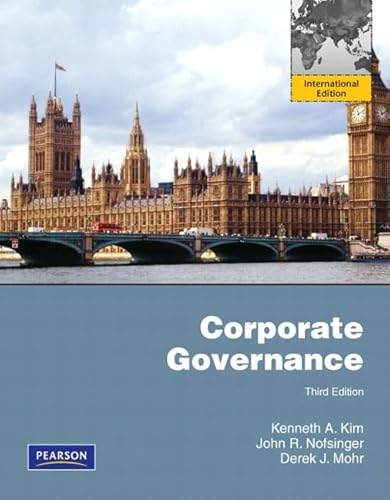 9780135101582: Corporate Governance: International Edition