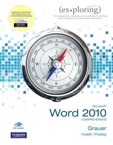 Imagen de archivo de Exploring Microsoft Office Word 2010 Comprehensive a la venta por Better World Books: West