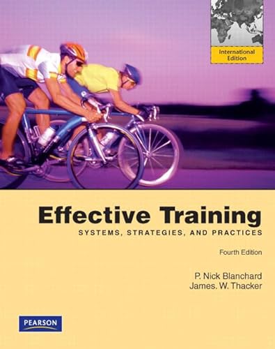 9780135105924: Effective Training: International Edition