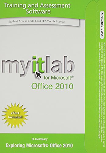 9780135107140: Myitlab For Microsoft Office 2010 Student Access Code