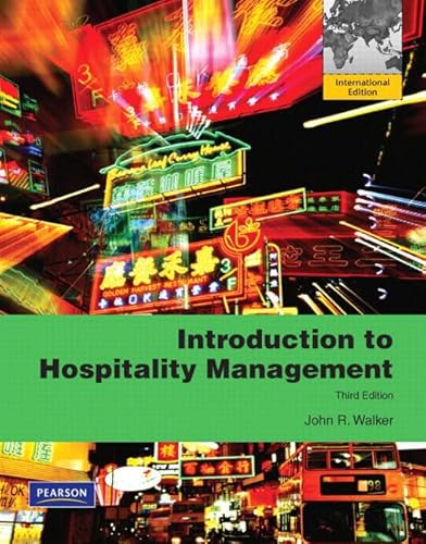 9780135109519: Introduction to Hospitality Management: International Edition