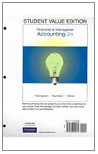 Beispielbild fr Student Value Edition for Financial & Managerial Accounting Plus MyAccountingLab Student Access Code Card Package (2nd Edition) zum Verkauf von Iridium_Books