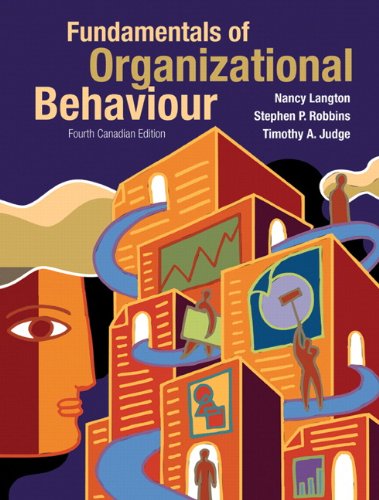 Beispielbild fr Fundamentals of Organizational Behaviour, Fourth Canadian Edition with MyOBLab (4th Edition) zum Verkauf von Irish Booksellers