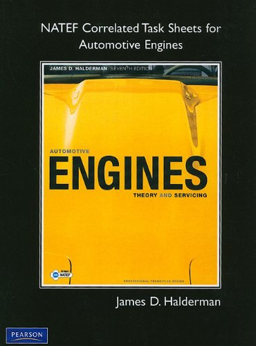9780135123928: NATEF Correlated Task Sheets for Automotive Engines: Theory and Servicing (Professional Technician)
