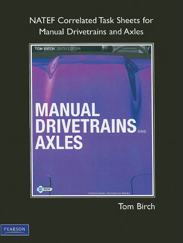 Stock image for Manual Drivetrains and Axles, NATEF Correlated Task Sheets (Professional Technician) for sale by HPB-Red