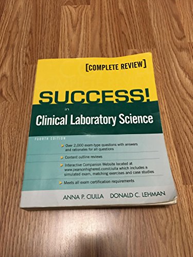9780135126486: Success! in Clinical Laboratory Science: Complete Review