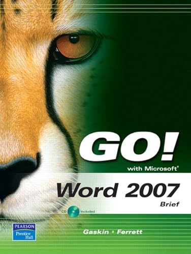 Stock image for Go! With Microsoft Word 2007 Brief for sale by HPB-Red