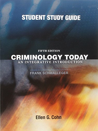 Imagen de archivo de Student Study Guide for Criminology Today: An Integrative Introduction a la venta por a2zbooks