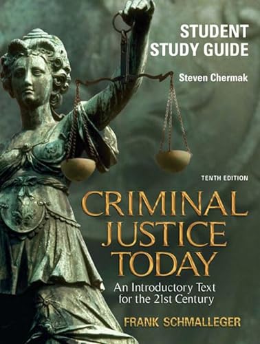Stock image for Student Study Guide for Criminal Justice Today for sale by Wonder Book