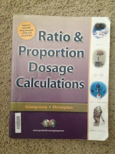 9780135135969: Ratio & Proportion Dosage Calculations