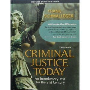 Beispielbild fr Criminal Justice Today: Annotated Instructor's Ed. zum Verkauf von a2zbooks