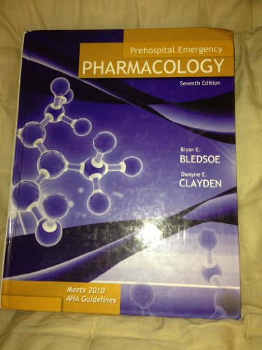 Beispielbild fr Prehospital Emergency Pharmacology zum Verkauf von ThriftBooks-Atlanta