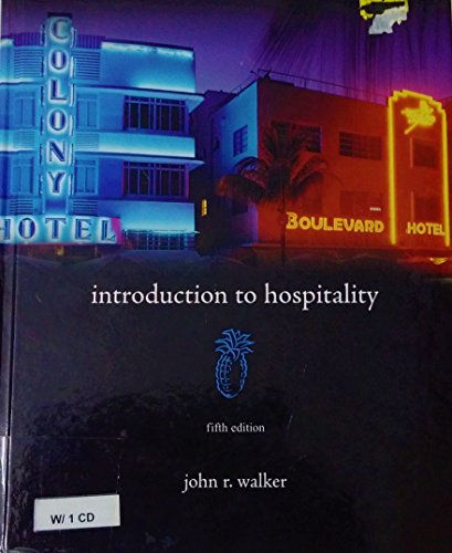 Imagen de archivo de Introduction to Hospitality a la venta por Better World Books