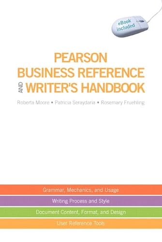 Stock image for Pearson Business Reference and Writer's Handbook (with downloadable ebook access code) for sale by BooksRun
