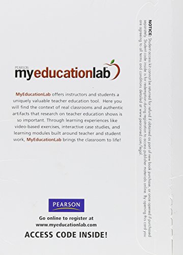 Beispielbild fr MyEducationLab Student Access Code Card zum Verkauf von SecondSale