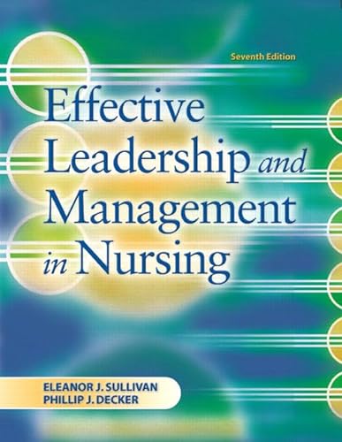9780135142639: Effective Leadership and Management: United States Edition