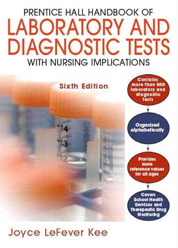 9780135142783: Handbook of Laboratory and Diagnostic Tests (Handbook of Laboratory & Diagnostic Tests With Nursing Applications)