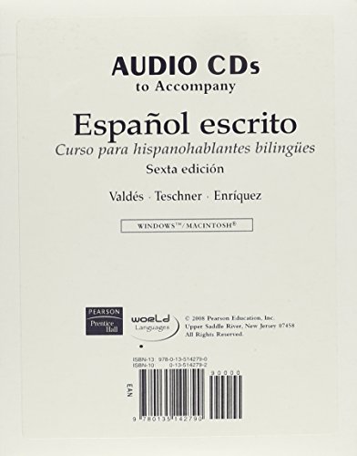 Imagen de archivo de Audio CDs for Espaol escrito: Curso para hispanohablantes bilinges a la venta por Iridium_Books