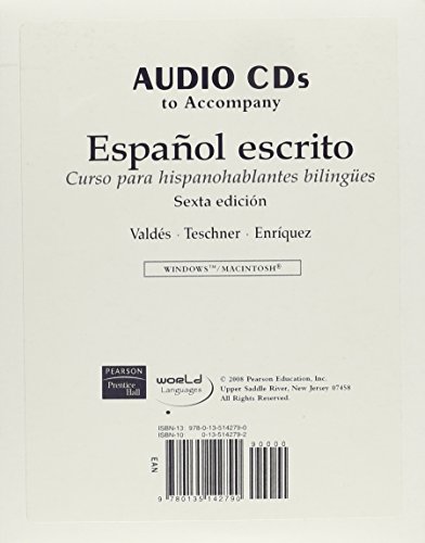 Stock image for Audio CDs for Espaol escrito: Curso para hispanohablantes bilinges for sale by Iridium_Books
