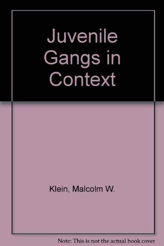 Stock image for Juvenile Gangs in Context; Theory, Research, and Action for sale by Better World Books