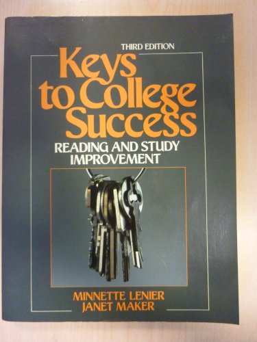 9780135148112: Keys College Success: Reading and Study Improvement