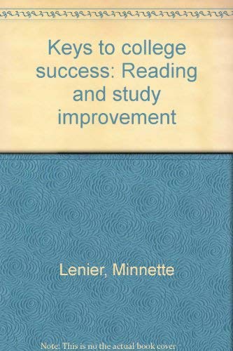 Stock image for Keys to college success: Reading and study improvement for sale by Red's Corner LLC