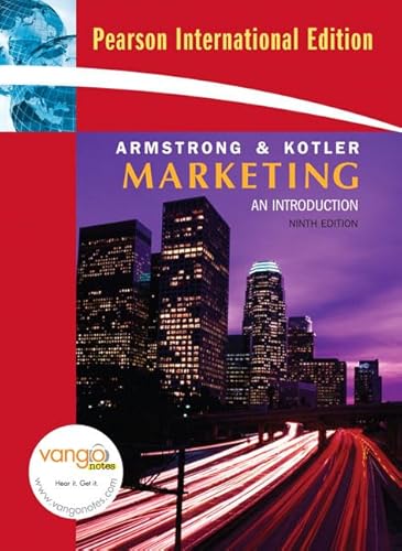 Beispielbild fr Marketing: An Introduction: International Edition zum Verkauf von Ammareal