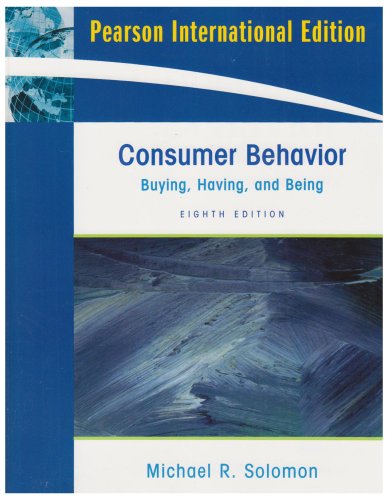 Imagen de archivo de Consumer Behavior : Buying, Having, and Being a la venta por Better World Books Ltd