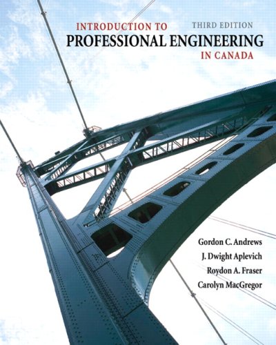 9780135153604: Introduction to Engineering in Canada