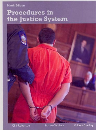 Beispielbild fr Procedures in the Justice System zum Verkauf von Better World Books