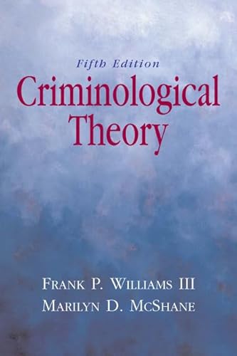 Imagen de archivo de Criminological Theory a la venta por Better World Books: West