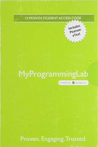 Stock image for MyLab Programming with Pearson eText -- Access Card -- for Starting Out with C++: From Control Structures through Objects, Brief Version for sale by SecondSale