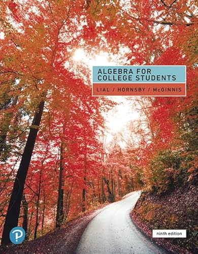 Beispielbild fr Algebra for College Students zum Verkauf von BooksRun