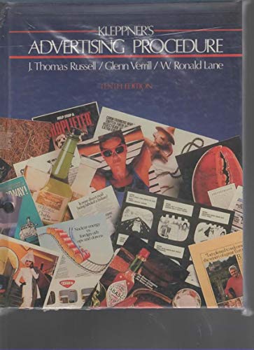 Stock image for Kleppner's advertising procedure (The Prentice Hall series in marketing) for sale by Wonder Book