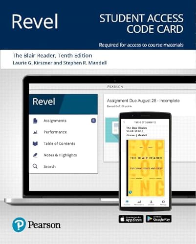 Stock image for Blair Reader, The: Exploring Issues and Ideas -- Revel Access Code for sale by SecondSale